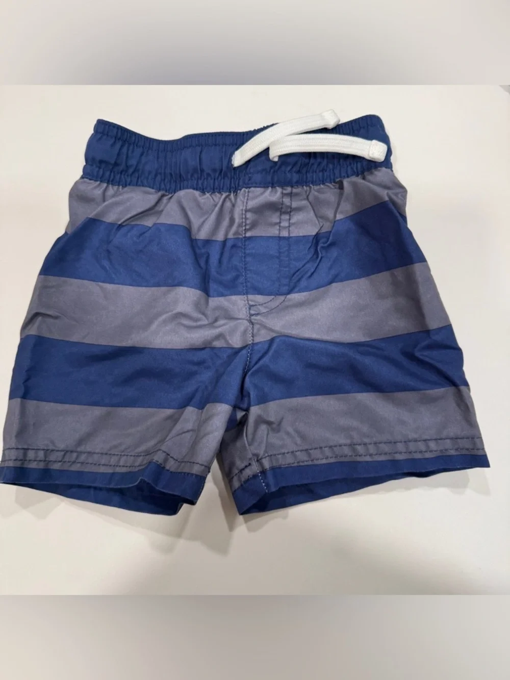Cat & Jack boys 9 to 12 swim trunks, blue and gray